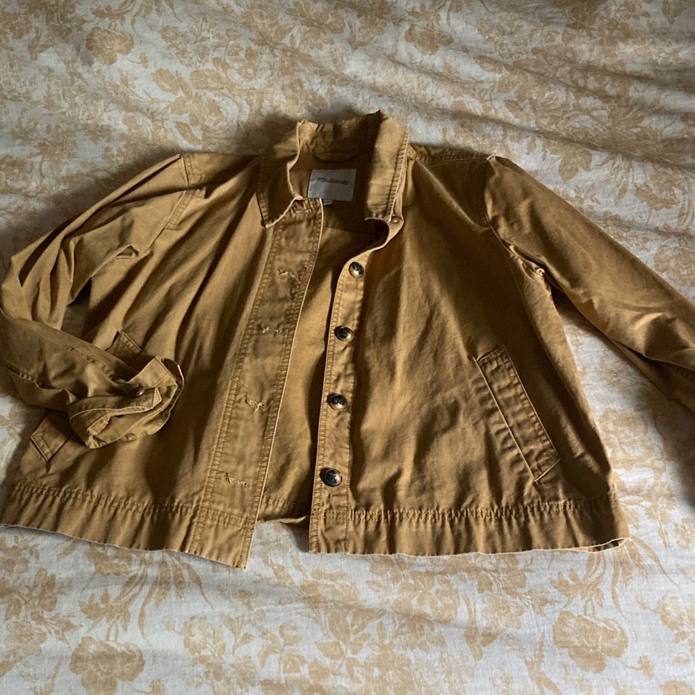 Madewell Camel Button-Up Jacket